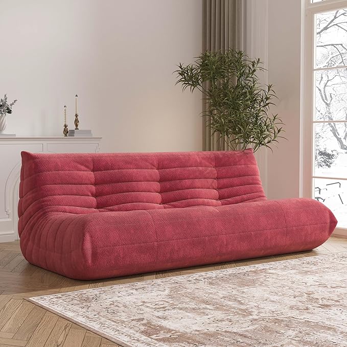 Big Bean Bag Chairs for Adults, 3 Seater Large Bean Bag Sofa, Fireside Chair by Unknown