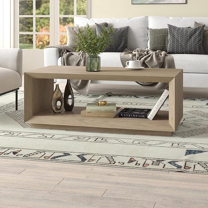 Henn&Hart 48" Rectangular Coffee Table - Image 6