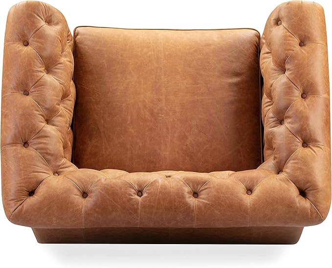 POLY & BARK Lyon Leather Lounge Chairs - Image 6