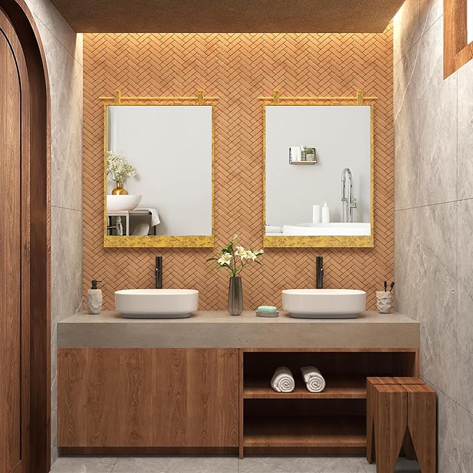 16x24 Inch Rectangle Bathroom Vanity Mirror - Image 8