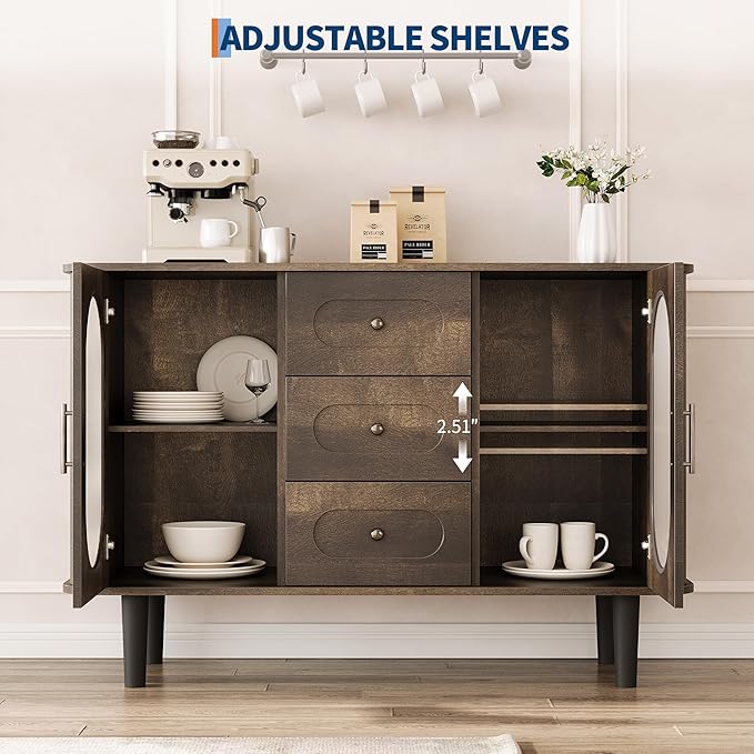 GarveeHome 47.2" Sideboard Buffet Cabinet - Image 7