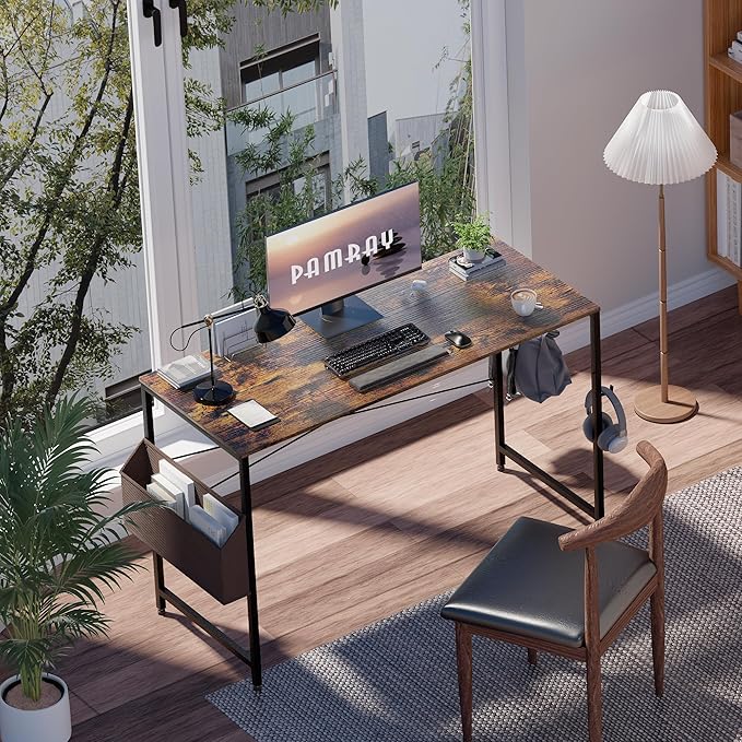 Pamray 47 Inch Computer Desk for Small Spaces - Image 2
