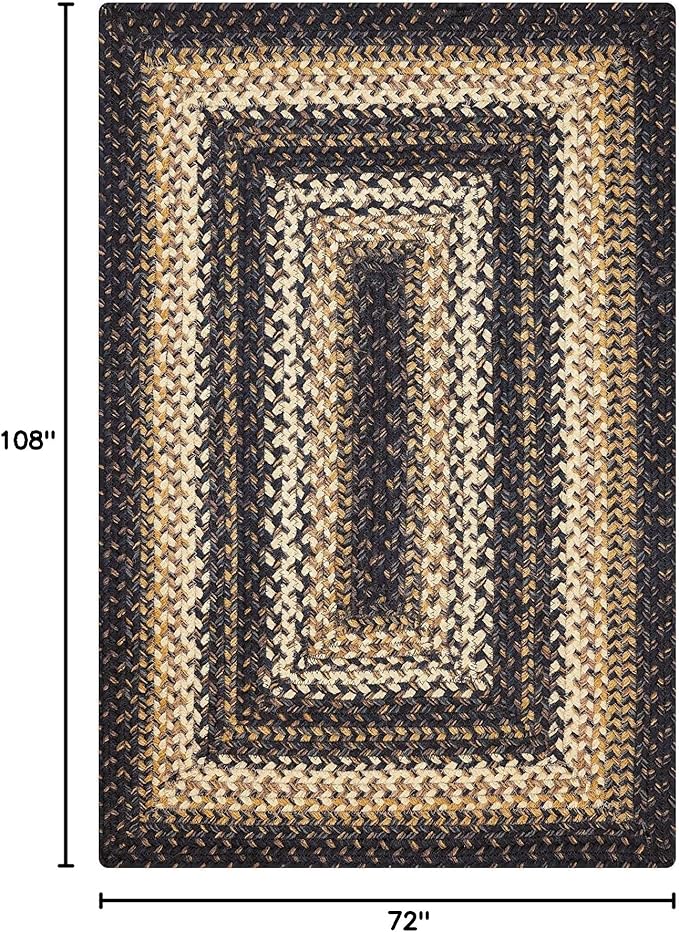 Homespice Kilimanjaro Premium Jute Braided Area Rug, Reversible, Natural Jute - Image 2