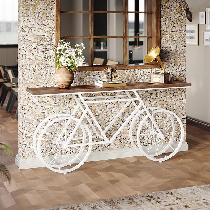 LITTLE TREE Narrow Sofa Table, 70.9-Inch Extra Long Console Table - Image 5