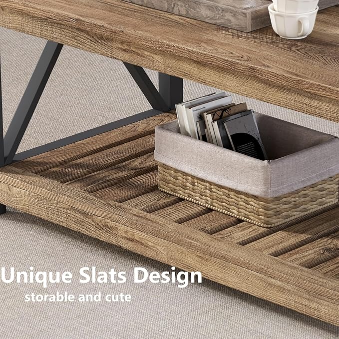 ChooChoo Farmhouse Coffee Table - Image 7