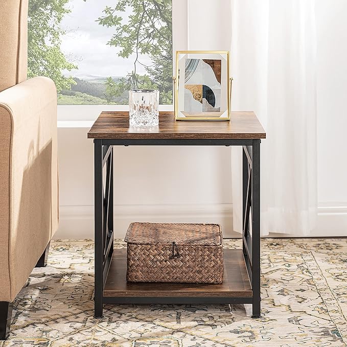Industrial End Table Side Table - Image 7
