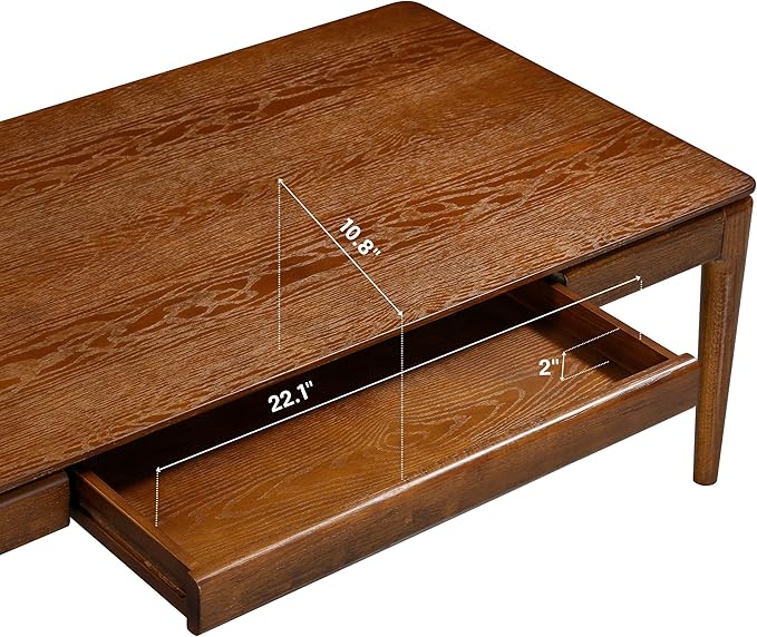 Mingle Modern Wooden Rectangle Coffee Table - Image 7
