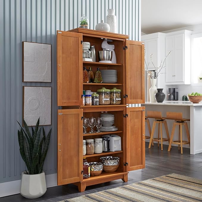 Homestyles Arts & Crafts Cottage Oak Pantry - Image 3