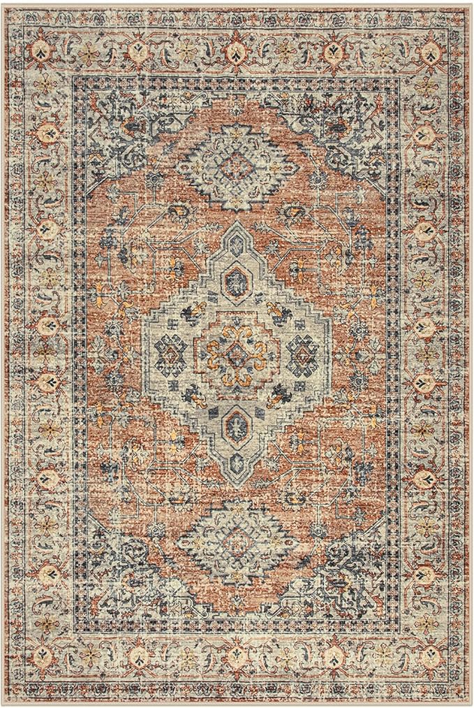 Lahome Oriental Door Mat Indoor Entrance, 2x3 Washable Indoor Rugs - Image 7