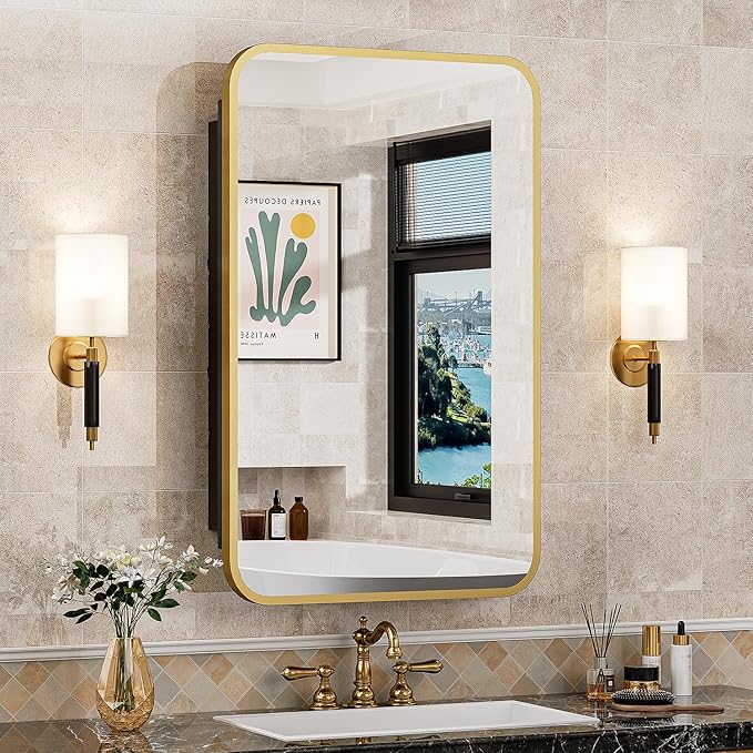 16x24 Inch Mirror Medicine Cabinet by ACEMIRO