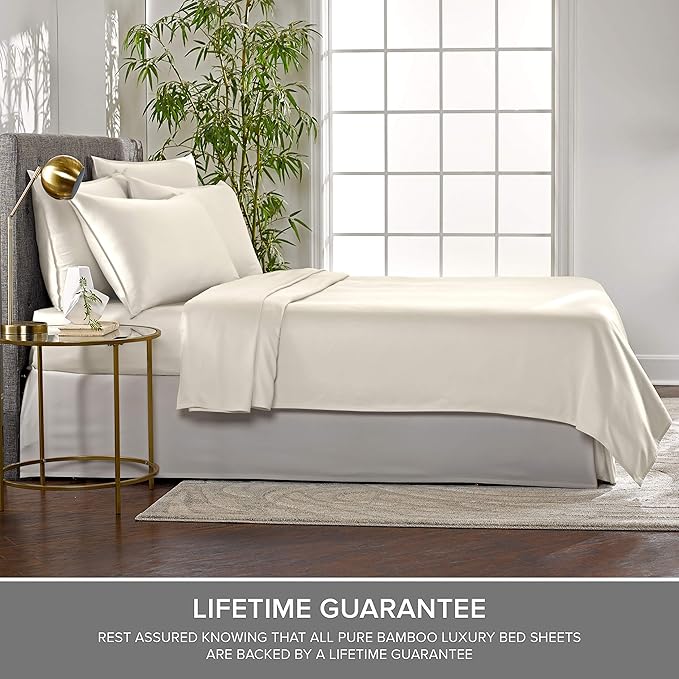 Twin XL Sheets by Pure Bamboo, Genuine 100% Organic Viscose Derived from Bamboo - Image 4