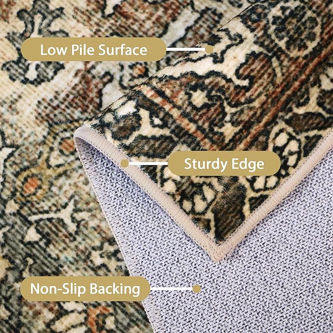 8X10 Area Rugs Machine Washable Rugs - Image 5