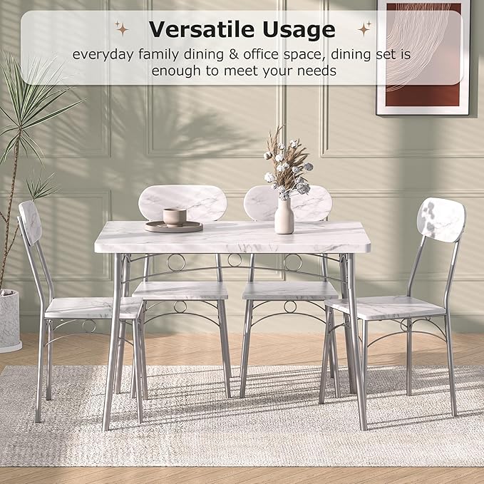 VECELO 5-Piece Dining Table Set - Image 5