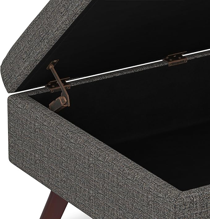 SIMPLIHOME Owen 34 inch Wide Mid Century Modern Rectangle Coffee Table Storage - Image 10