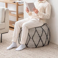 Anji Mountain 100% Handmade & Handcrafted Comfortable Home Décor Pouf Ottoman by AnjiMountain