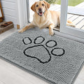 OLANLY Door Mat for Muddy Dog Paws 36x24, Ultra Absorbent Chenille Mud Doormat by OLANLY