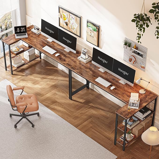 Huuger L Shaped Desk, 63 Inches Computer Desk - Image 5