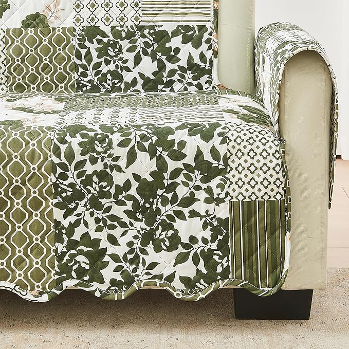 Reversible Patchwork Recliner Chair Cover - Image 2