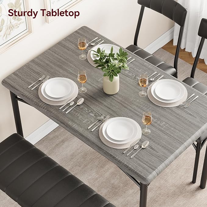 GarveeHome Dining Table Set for 4, Kitchen Table - Image 3