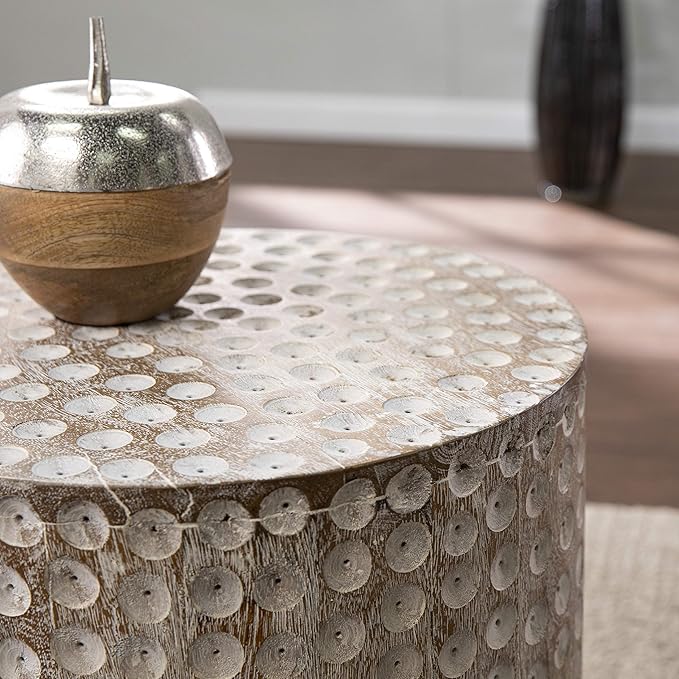 SEI Furniture Campti Round Accent Table - Image 4