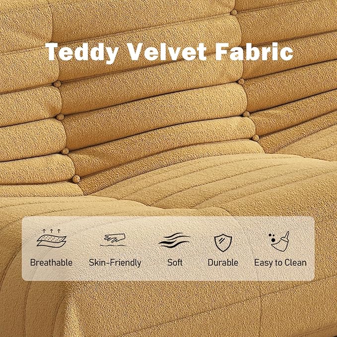 Bean Bag Chair, Loveseat Fireside Chair Bean Bag Sofa Large Bean Bag Chair - Image 6