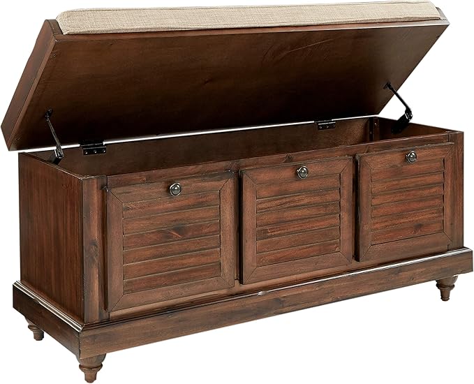 OSP Home Furnishings Dover Coastal Lift-Top Storage Bench - Image 7