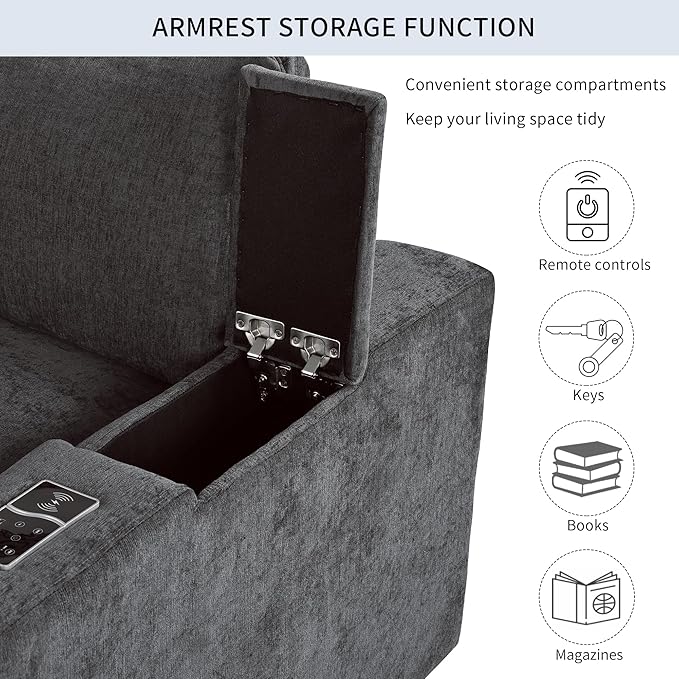 133.9 Inch Modular Convertible Sectional Sofa - Image 5
