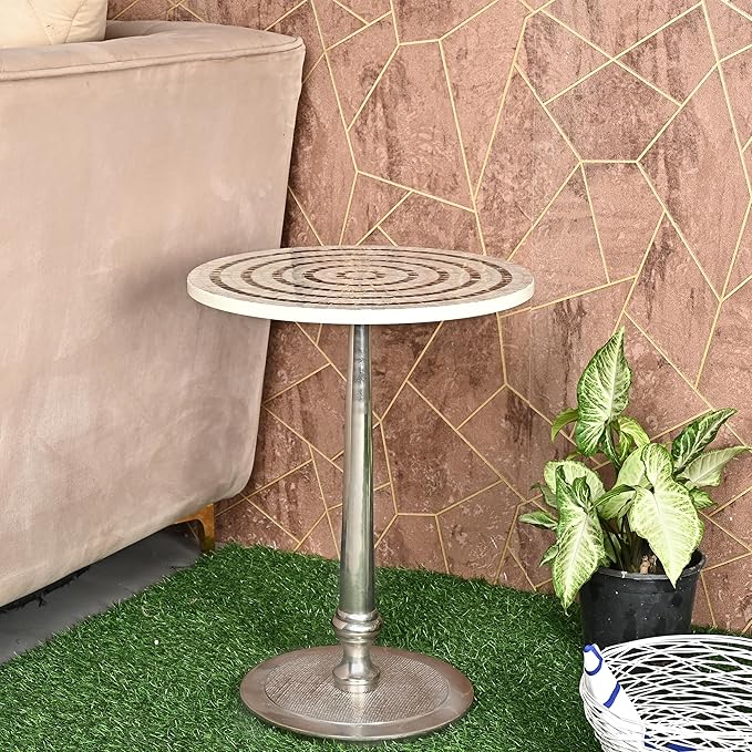 CLEENTABLE Mosaic Round End Table - Image 2