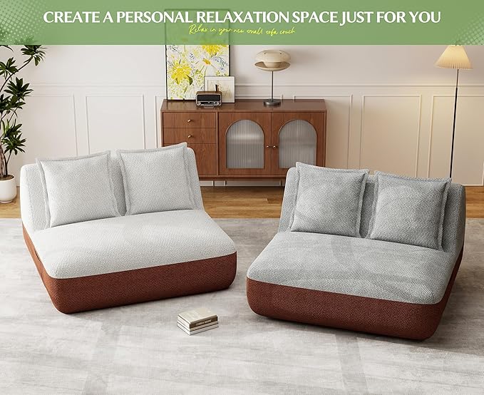Hobestluk Small Sofa Couch Lounge Sofa Chair - Image 5