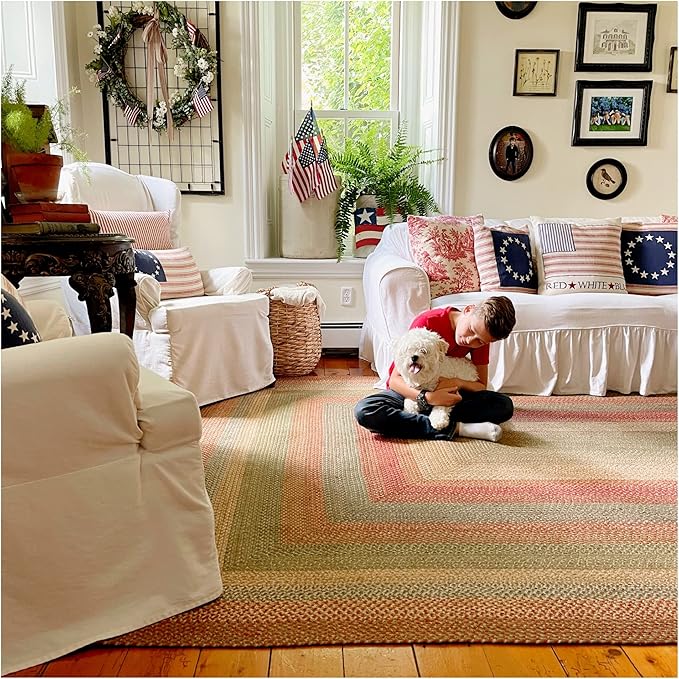 Homespice Azalea Multicolor Braided Area Rugs, 8x10' Rectangle - Image 10