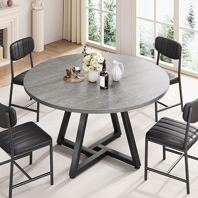 51“ Round Kitchen Dining Room Table - Image 6
