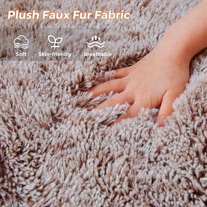 MAXYOYO Kids Bean Bag Chair, Stuffed Faux Fur Bean Bag - Image 4