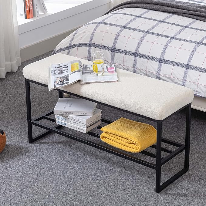 Zesthouse Boucle Shoe Bench Entryway - Image 8