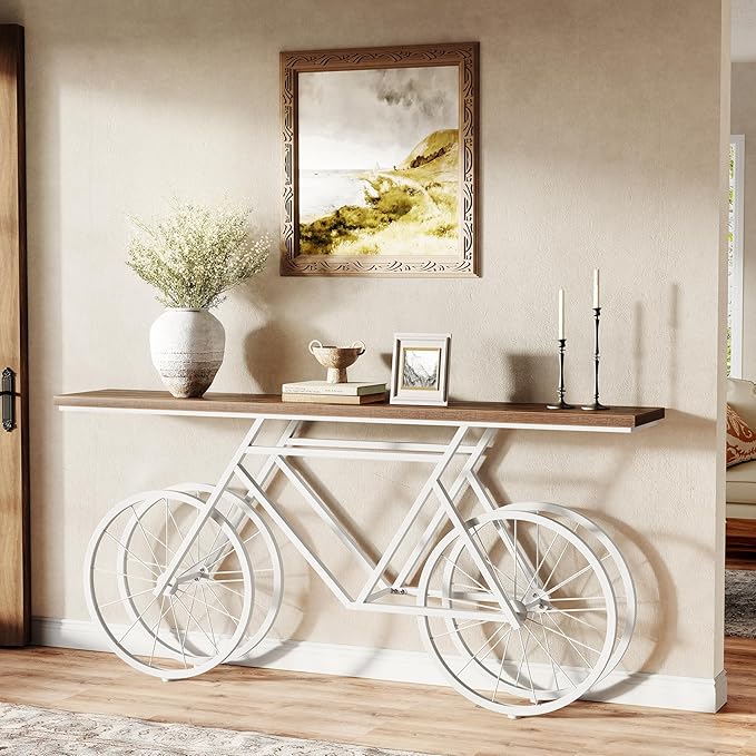 LITTLE TREE Narrow Sofa Table, 70.9-Inch Extra Long Console Table - Image 2