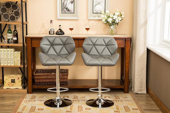 Roundhill Furniture Glasgow Contemporary Tufted Adjustable Height Hydraulic - Image 4