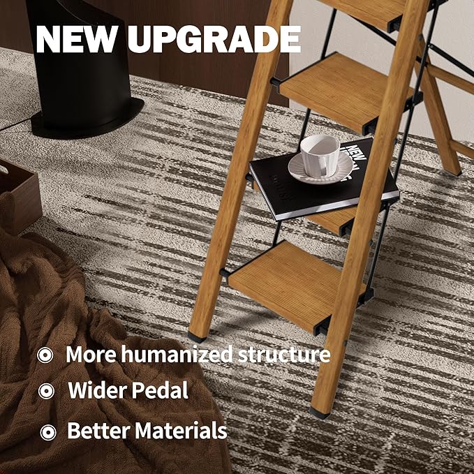 5 Step Step Ladder, Lightweight Folding Step Stool - Image 4
