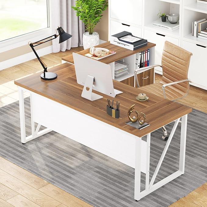 Tribesigns 63-Inch Executive Computer Desk - Image 4