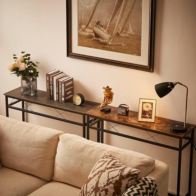 VECELO 39.4In Narrow Sofa/Console Table - Image 7