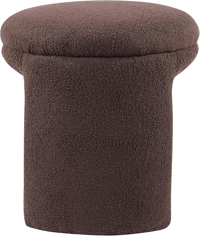 Furniture of America Rami Modern 18-inch Solid Wood Upholstered Ottoman - Image 5