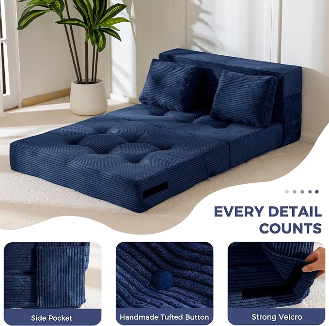 MAXYOYO Convertible Sofa Bed, Fold Out Loveseat Sleeper Sofa - Image 6