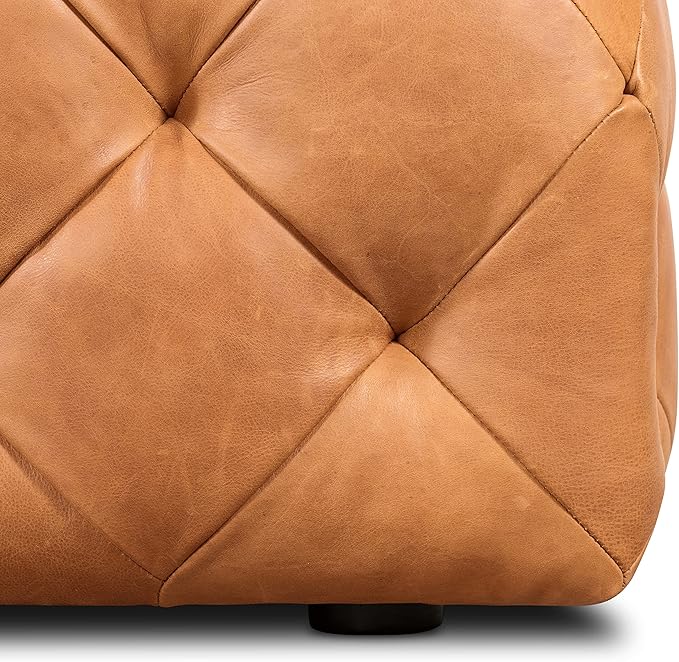 POLY & BARK Turin Ottoman in Full-Grain Pure-Aniline Dyed Italian Tanned - Image 7