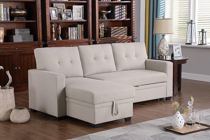 Devion Furniture Meridian 4-in-1 Convertible L Shaped Couch - Image 5