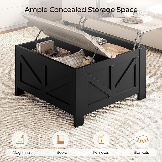 Yaheetech Lift Top Coffee Table - Image 5