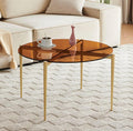 Shrine Round Tempered Glass Table, Circle Glass Top by SHRINELIGHTING