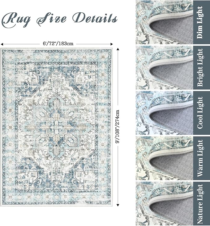 zesthome Area Rugs 6x9, Large Rugs - Image 2