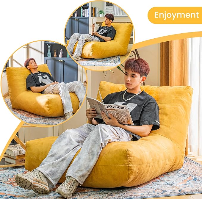 Bean Bag Chair Lazy Bean Bag Sofa, Floor Beanbag Chairs - Image 3