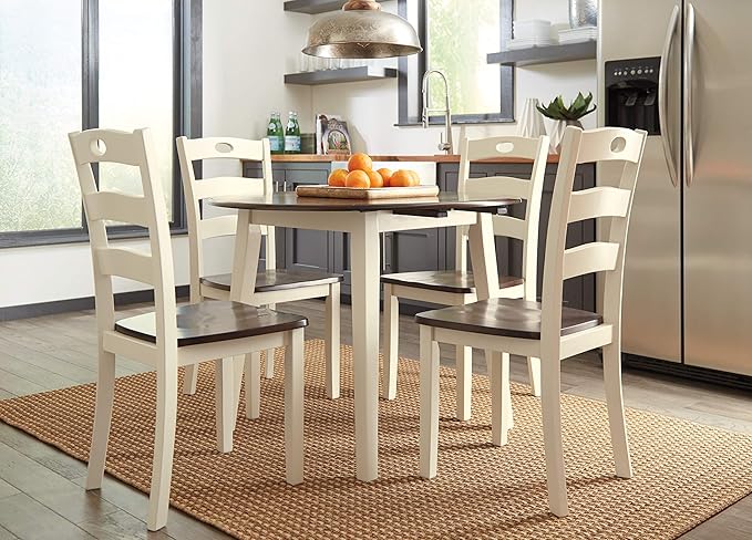 Signature Design by Ashley Woodanville Dining Room Table, Two-Tone White - Image 7