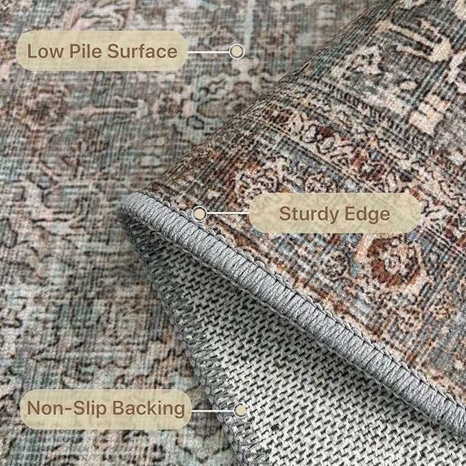 9X12 Area Rugs Machine Washable Rugs - Image 5