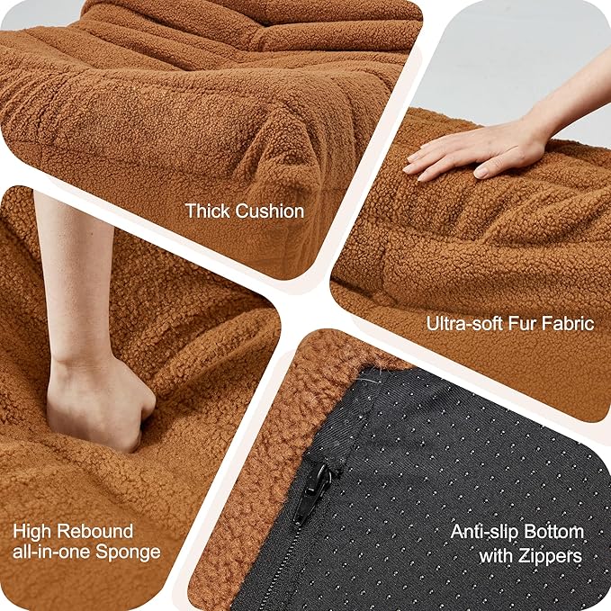 Bean Bag Chairs for Adults Giant Bean Bag Chair Memory Foam BeanBag Chair Big - Image 7