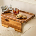 HOLANA 15.75" Acacia Couch Armrest Table by HOLANA